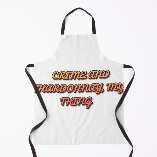 Item preview, "CRIME AND CHARDONNAY, MY THING" Retro Typography designed and sold by QuirkThreadsCo.