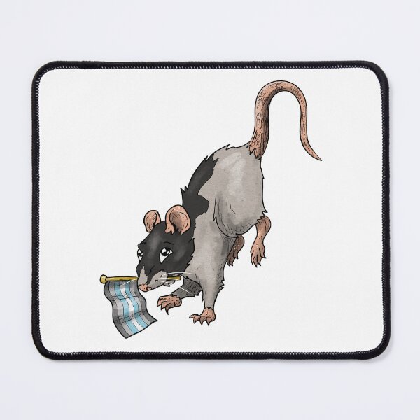 Item preview, Demiboy Pride rat designed and sold by RootSpellStudio.