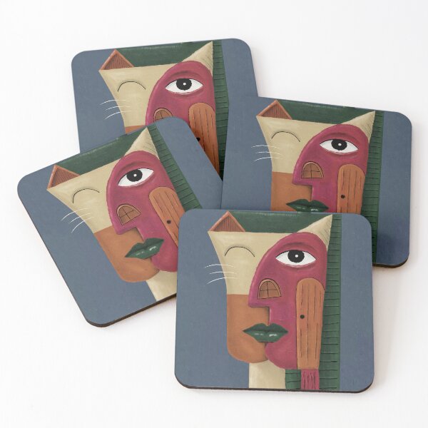 Item preview, The Soul of a Cozy Home - Cubist Portrait designed and sold by aekritdeach.