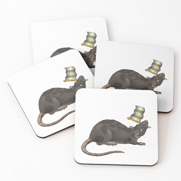 Item preview, Demigender Pride rat designed and sold by RootSpellStudio.