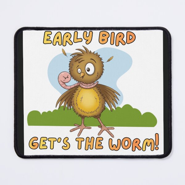 Item preview, Early Bird Gets The Worm designed and sold by CuriositiesEnd.