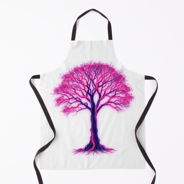 Item preview, A Tree With Roots Made Of Glowing Neon Threads Ret designed and sold by QuirkThreadsCo.