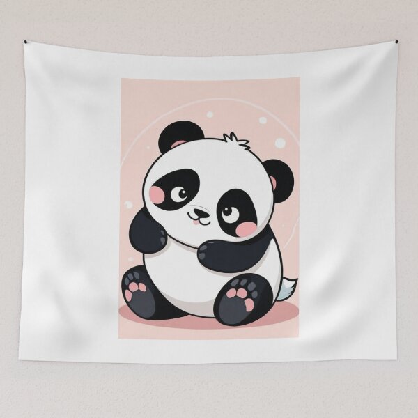 Item preview, Illustration - Adorable Panda, Representation of Kawaii Aesthetics designed and sold by AnimeShin.