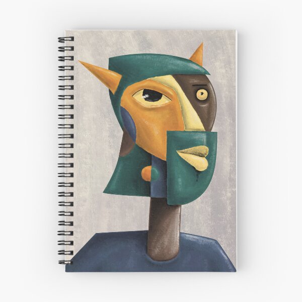 Item preview, Cubist Devil Portrait | Abstract Geometric Figure Art designed and sold by aekritdeach.
