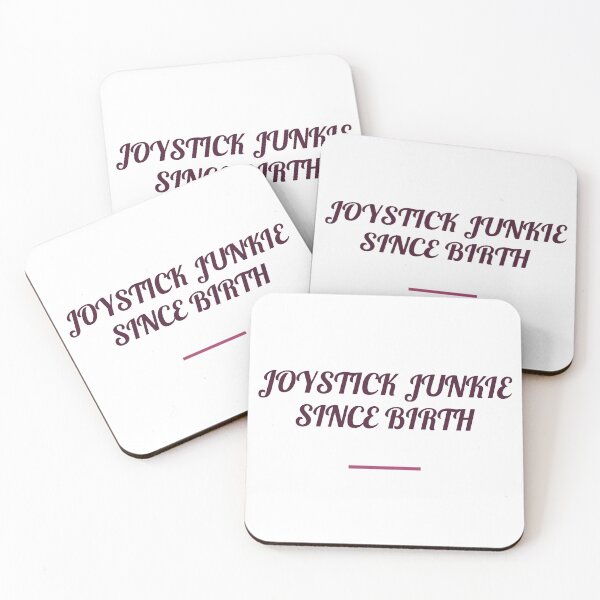 Item preview, "JOYSTICK JUNKIE SINCE BIRTH" Minimalist Quote Sti designed and sold by QuirkThreadsCo.