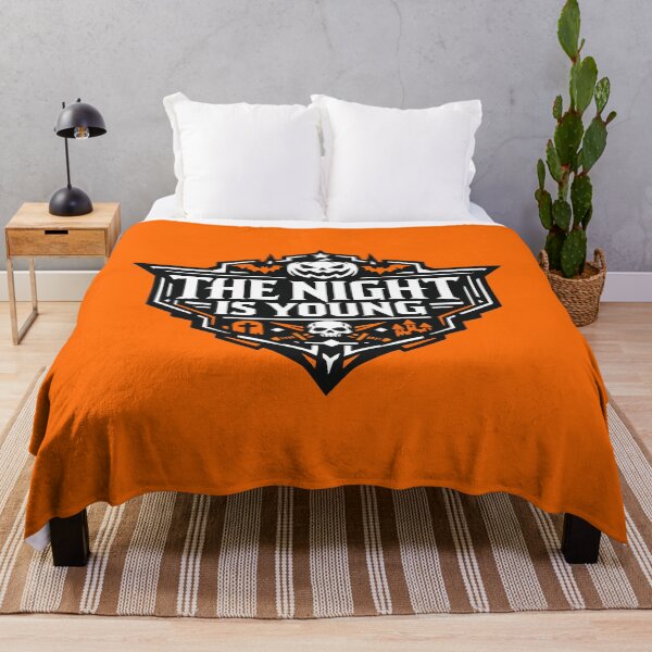 Item preview, The Night Is Young Halloween Spooky Emblem designed and sold by AntiqueImages.