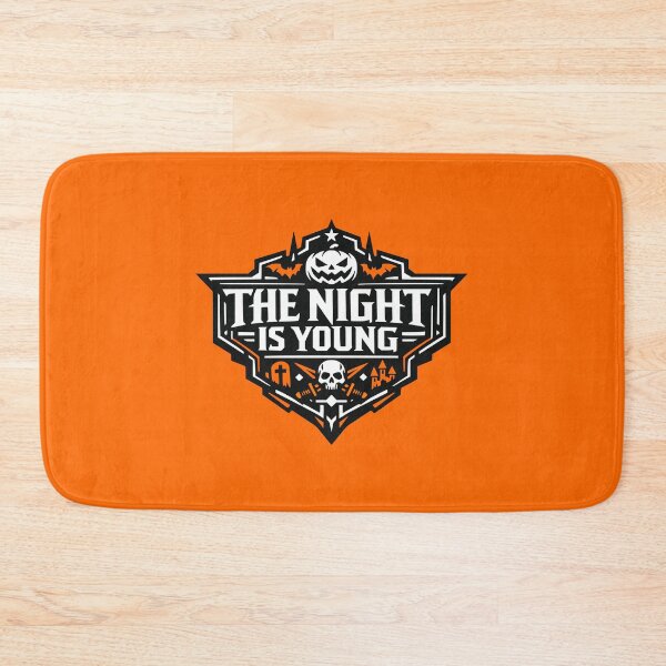 Item preview, The Night Is Young Halloween Spooky Emblem designed and sold by AntiqueImages.