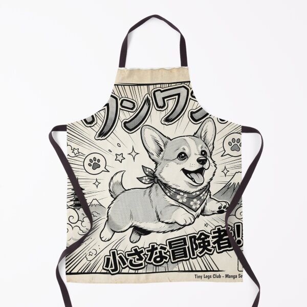 Item preview, Corgi Manga Panel Art - Wan Wan! Otaku Style designed and sold by TinyLegs.
