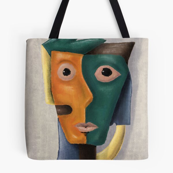 Item preview, Cubist Face Digital Art Print designed and sold by aekritdeach.