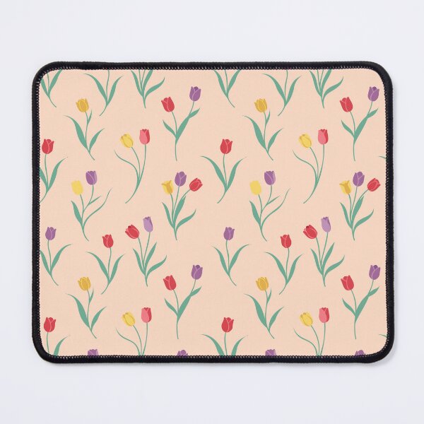 Item preview, Continuous Pattern of Colorful Spring Tulips designed and sold by LuanDesingCO.