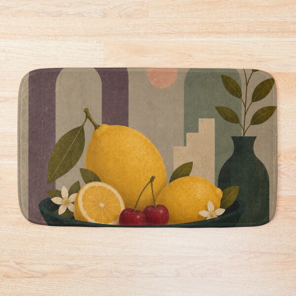 Item preview, Lemon & Cherry Still Life designed and sold by joycrysstudio.