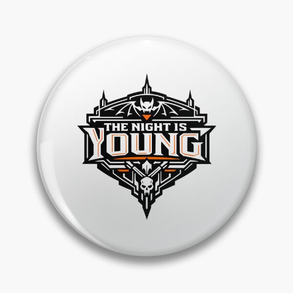 Item preview, The Night Is Young Bat Skull Halloween designed and sold by AntiqueImages.