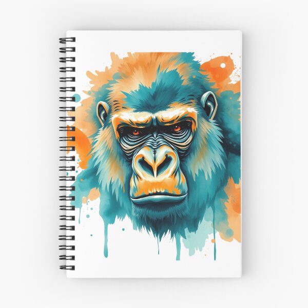 Item preview, Gorilla Watercolor Splash - Modern Graphic Art T-S designed and sold by QuirkThreadsCo.