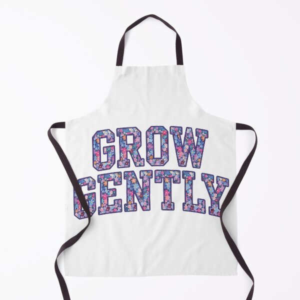 Item preview, Grow Gently Floral Varsity Letters - Retro Collegiate Flower Typography Positivity designed and sold by MAPDDesigns.