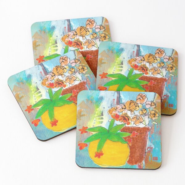 Item preview, Potted Life on a Terrace designed and sold by phylliswalter.