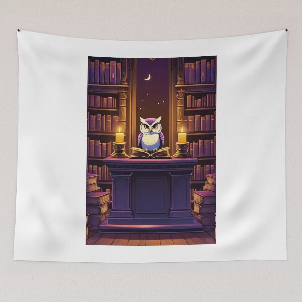 Item preview, Illustration - Anthropomorphic Owl, Fairytale Atmosphere designed and sold by AnimeShin.