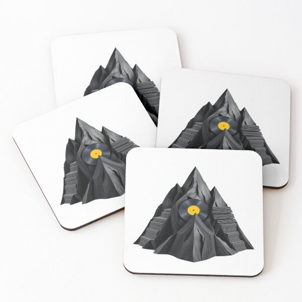 Item preview, A Mountain Range Formed From Stacked Vinyl Records designed and sold by QuirkThreadsCo.