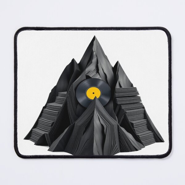 Item preview, A Mountain Range Formed From Stacked Vinyl Records designed and sold by QuirkThreadsCo.