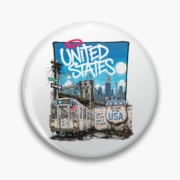 Item preview, United States Urban Graffiti Design | Street Art Edition designed and sold by AtuqStudio.