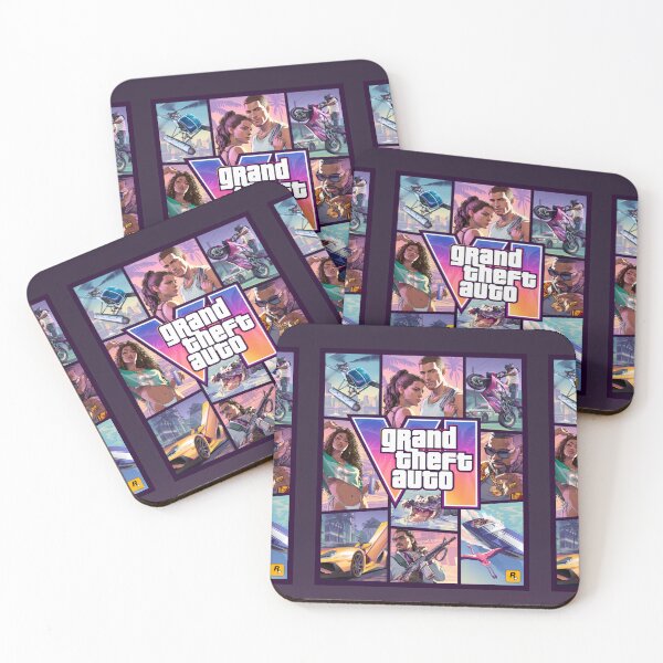 Item preview, Vice City Synthwave Skyline Grid - Retro 90s Action Gaming Collage designed and sold by William Cano.
