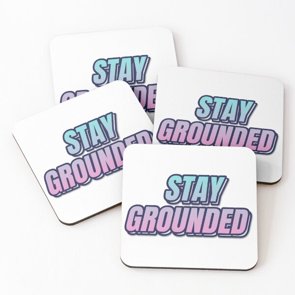 Item preview, "STAY GROUNDED" Retro Typography T-Shirt designed and sold by QuirkThreadsCo.