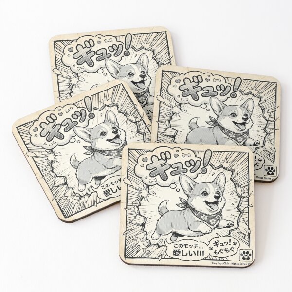 Item preview, Corgi Manga Panel Art - designed and sold by TinyLegs.