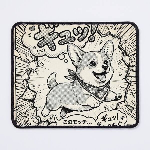 Item preview, Corgi Manga Panel Art - designed and sold by TinyLegs.