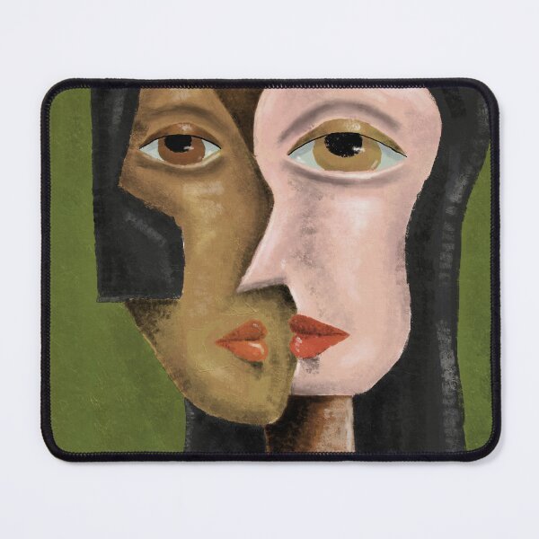 Item preview, Cubism Earth Tone Abstract Face designed and sold by aekritdeach.
