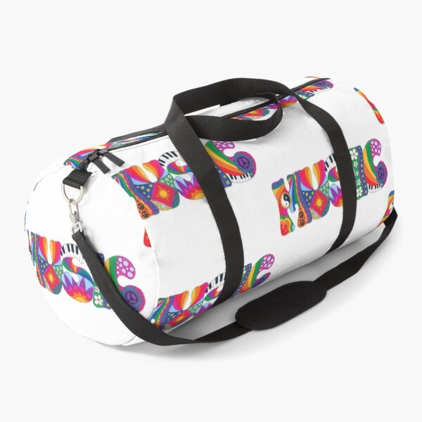 Item preview, Psychedelic Music Art White – Retro Hippie Rainbow Groovy Peace Design designed and sold by Kellie Espie Art.