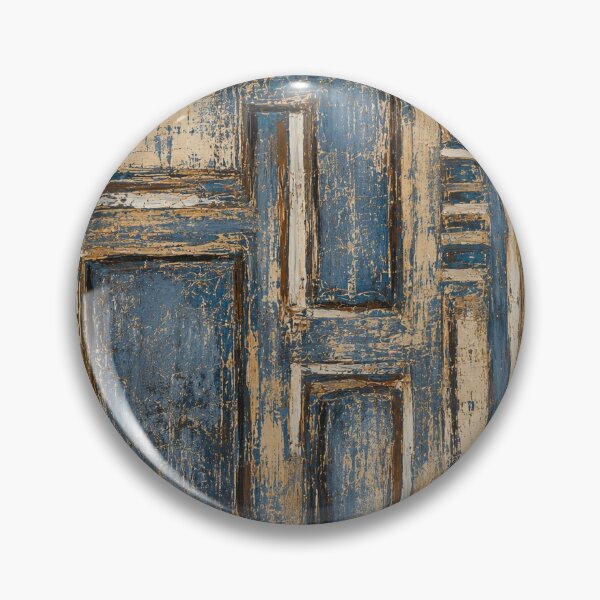 Item preview, Abstract geometric composition with a blue and beige wood effect designed and sold by Ingorgia Studio.