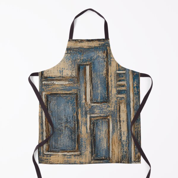 Item preview, Abstract geometric composition with a blue and beige wood effect designed and sold by Ingorgia Studio.