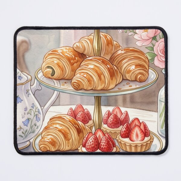 Item preview, Elegant Afternoon Tea Party Dessert Watercolor designed and sold by Itjung-Room.