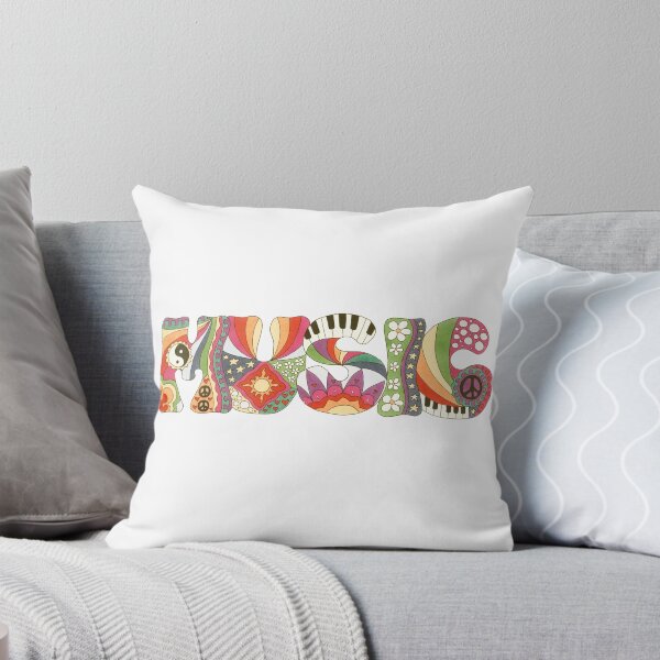 Item preview, Vintage Psychedelic Music Art White – Retro Hippie Rainbow Groovy Peace Design designed and sold by Kellie Espie Art.