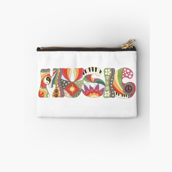 Item preview, Vintage Psychedelic Music Art White – Retro Hippie Rainbow Groovy Peace Design designed and sold by Kellie Espie Art.
