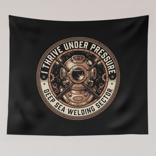 Item preview, Deep Sea Welding Badge for Industrial Divers and Welders designed and sold by SplashTastic.