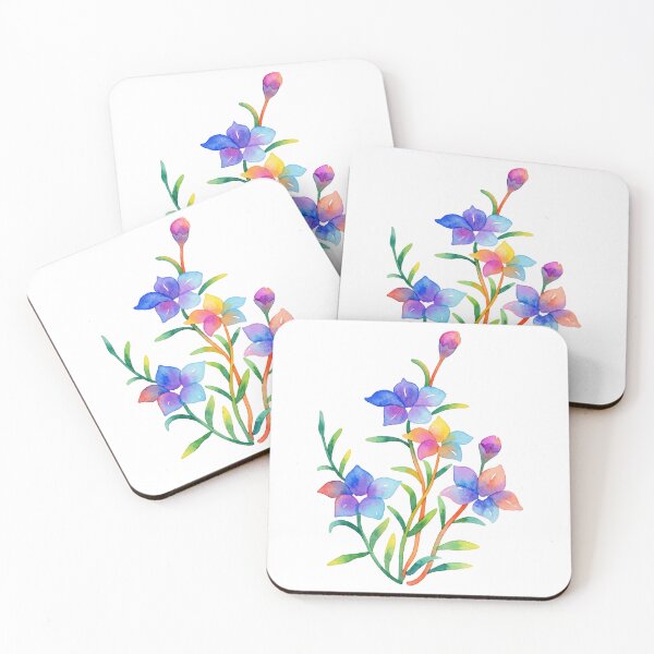 Item preview, Colorful Korean Folk Floral Watercolor designed and sold by Yiruda-Art.