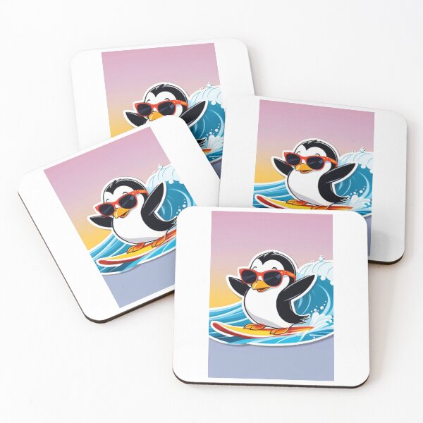 Item preview, Illustration - Anthropomorphic Penguin, Summertime Vibe designed and sold by AnimeShin.