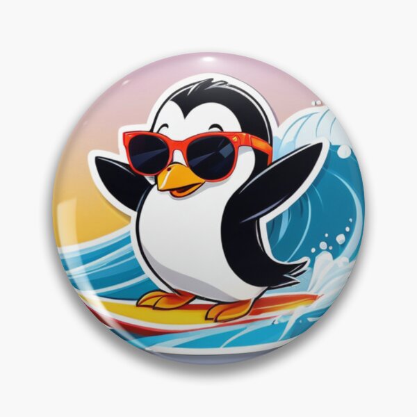 Item preview, Illustration - Anthropomorphic Penguin, Summertime Vibe designed and sold by AnimeShin.