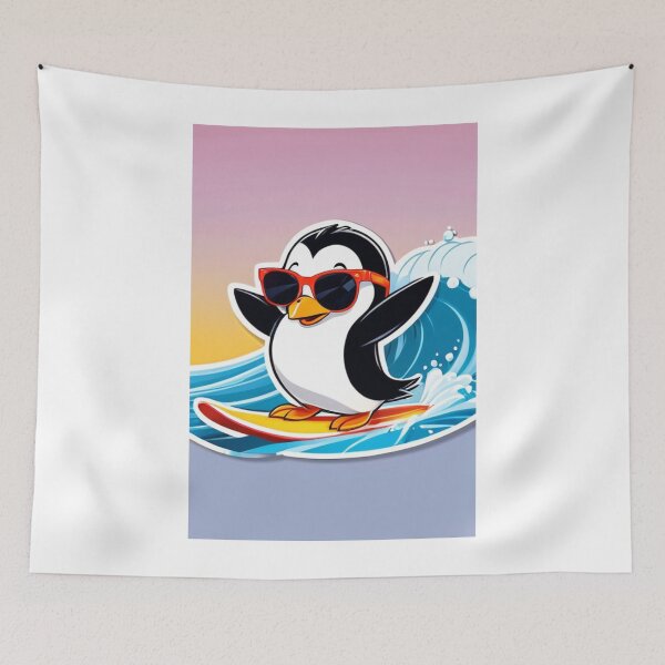 Item preview, Illustration - Anthropomorphic Penguin, Summertime Vibe designed and sold by AnimeShin.