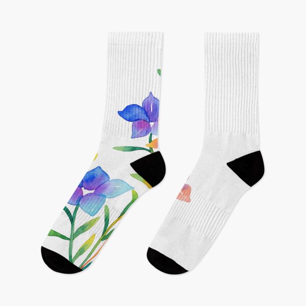 Item preview, Colorful Korean Folk Floral Watercolor designed and sold by Yiruda-Art.