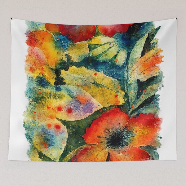 Item preview, Dreamy Watercolor Wildflower Botanical Painting designed and sold by michaelbenitez2.