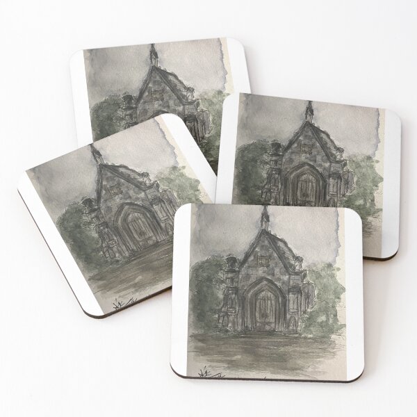 Item preview, Gothic Chapel Watercolor Sketch designed and sold by StuartMooreArt.
