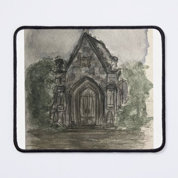 Item preview, Gothic Chapel Watercolor Sketch designed and sold by StuartMooreArt.