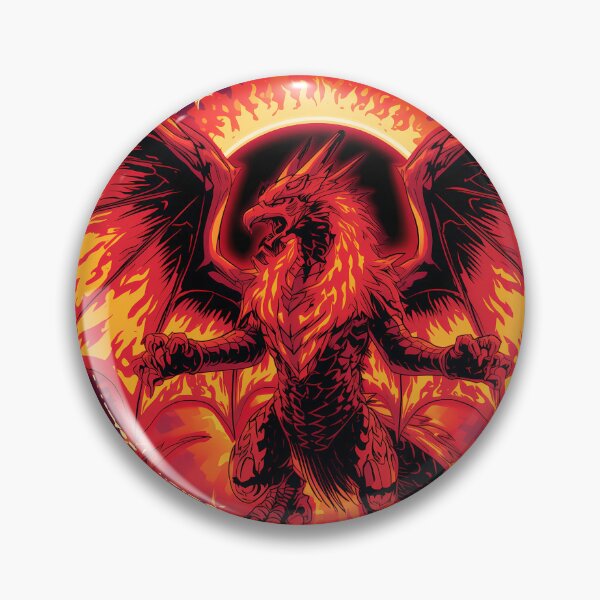 Item preview, Hellfire Dragon Phoenix Hybrid Anime Emblem designed and sold by Swizzy2vore.