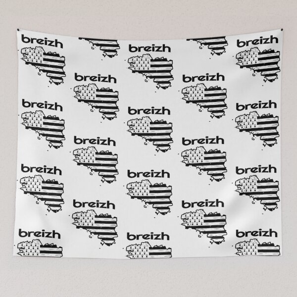 Item preview, Breizh Brittany Map Flag Distressed Breton Pride designed and sold by StuckOnTees.