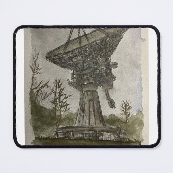 Item preview, Radio Telescope Watercolor Sketch designed and sold by StuartMooreArt.