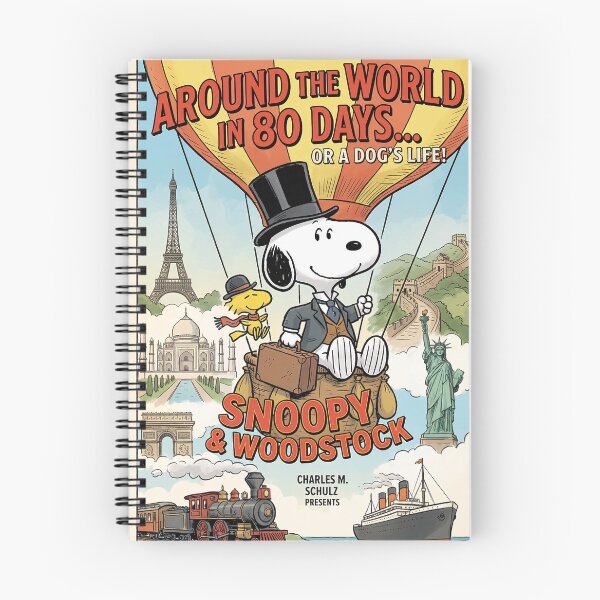 Item preview, Snoopy Woodstock Around the World in 80 Days designed and sold by N0WUC1.