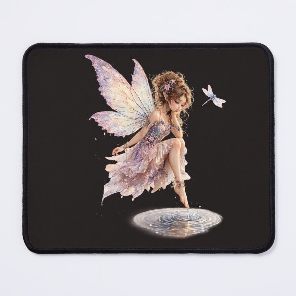 Item preview, Enchanted Water Fairy with Dragonfly designed and sold by Ashes to Artistry.