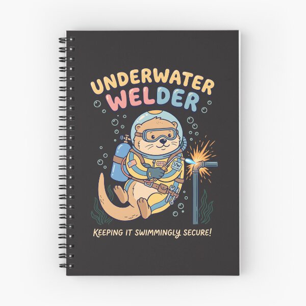 Item preview, Underwater Welder Otter for Aquatic Trades and Welding Enthusiasts designed and sold by SplashTastic.