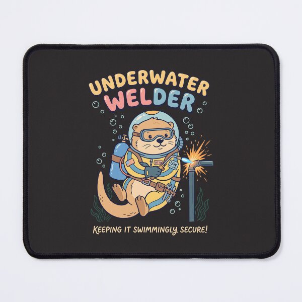 Item preview, Underwater Welder Otter for Aquatic Trades and Welding Enthusiasts designed and sold by SplashTastic.